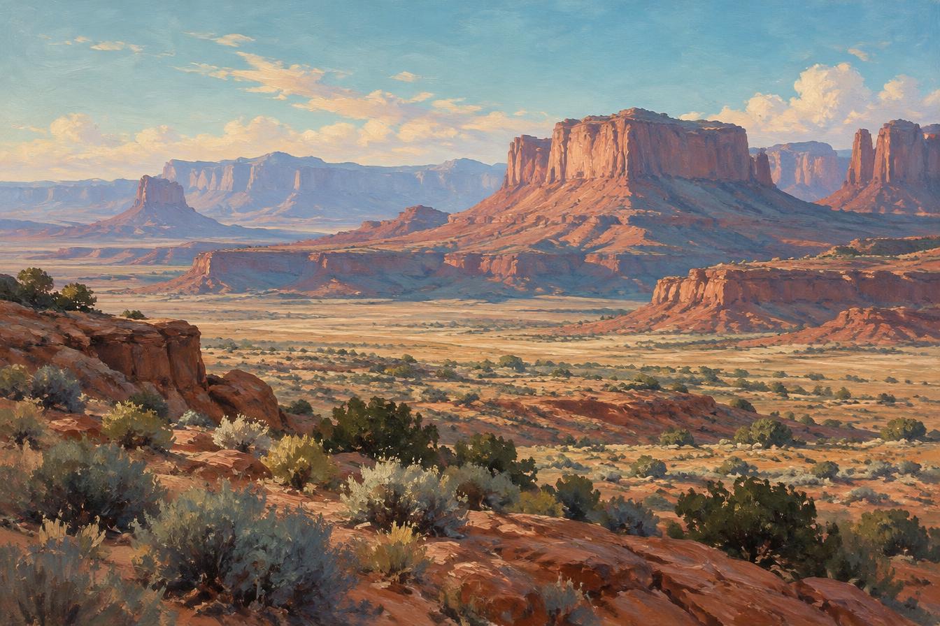 Mesa Morning — Southwest landscape painting